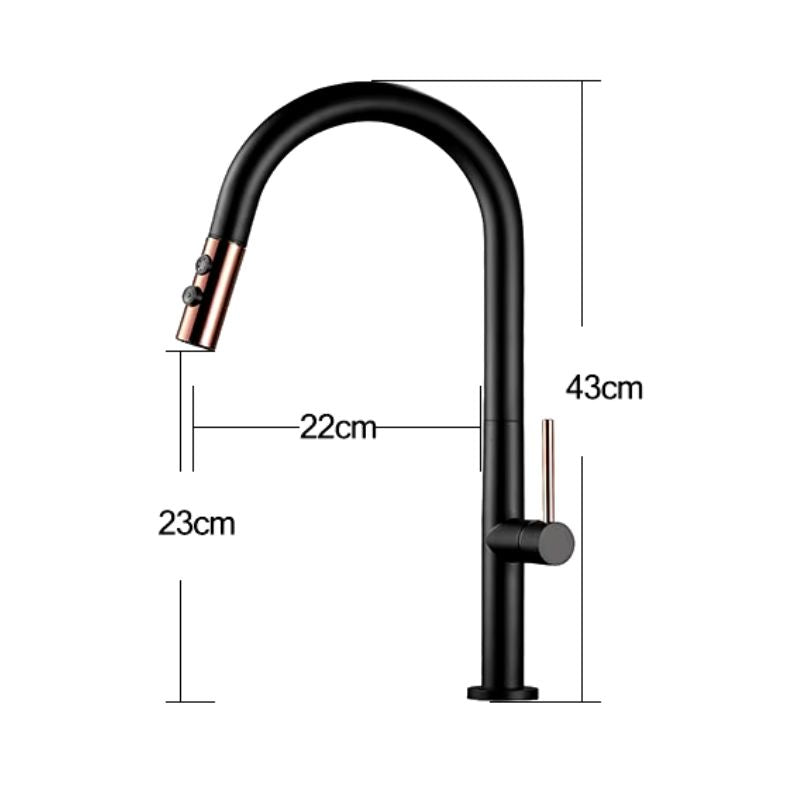 Torneira para Cozinha Monocomando com Bico Retrátil