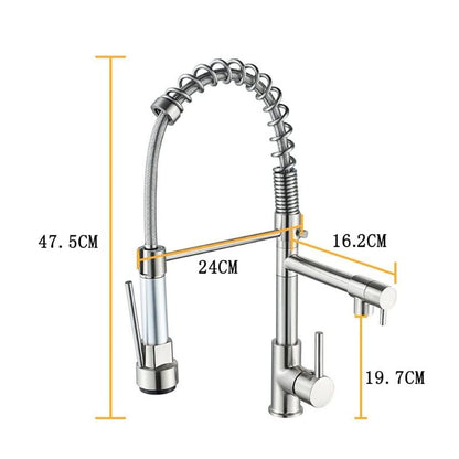 Torneira para Cozinha Gourmet Bico Duplo 360°